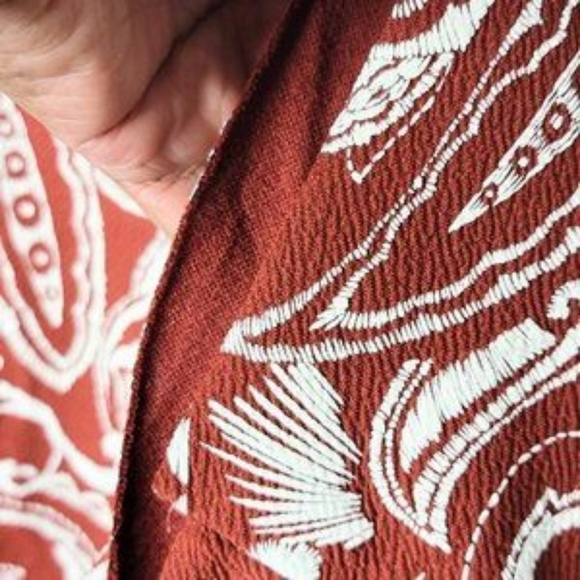 Zara Brown Embroidered Potato Bag Dress Short Sleeve Mini Women's Small - Picture 2 of 14